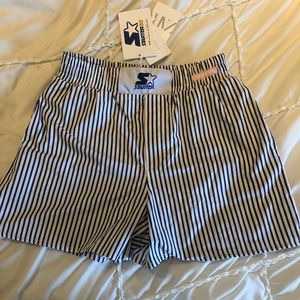 Zara Blue and White Shorts